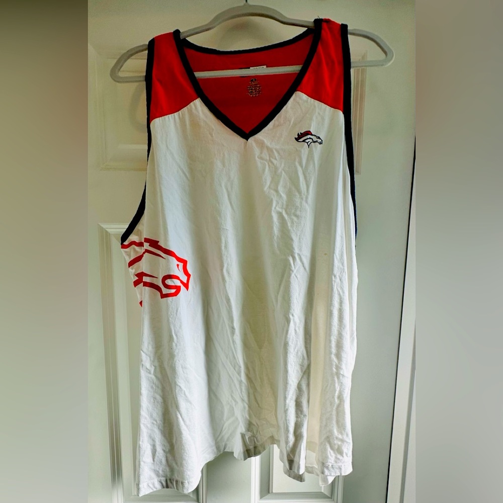 Denver bronco tank top size 4X